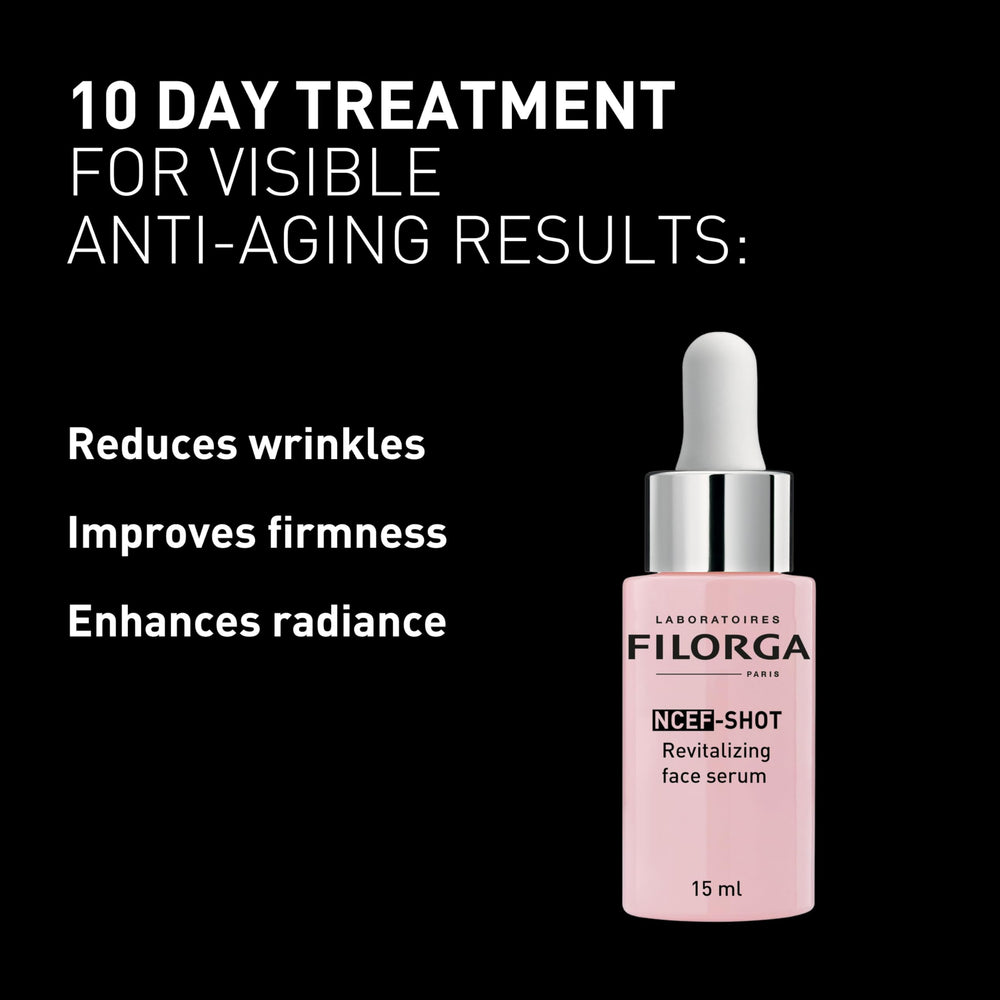 Filorga Skincare Serum - Revitalizing NCEF-Shot Concentrate for Smoother, Firmer Skin - Anti-aging Luxury Skincare Produ
