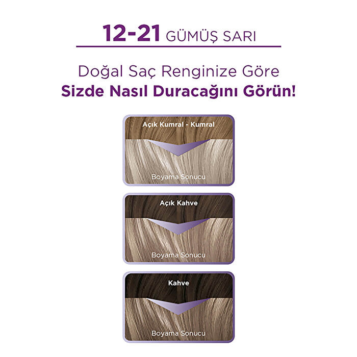 Palette Hair Color Silver Blonde 12.21 - 1oz | Intense Color Formula - view 2
