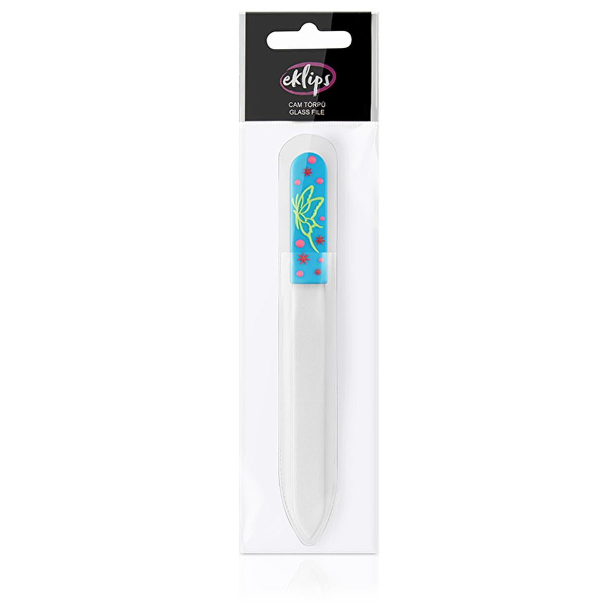Eklips Glass Nail File AC84229S - Double-Sided Nail Care Tool for Gentle Shaping and Hygiene Eklips Glass Nail File - Gentle & Hygienic Nail Care Glass nail file, Nail care tool, Tempered glass nail filer, Double-sided nail file, Hygienic nail care, Nail shaping, Nail shortening, Gentle nail care, Fragile nails, Brittle nails, Hygiene, Personal care, Cosmetics, Beauty tools, Nail grooming