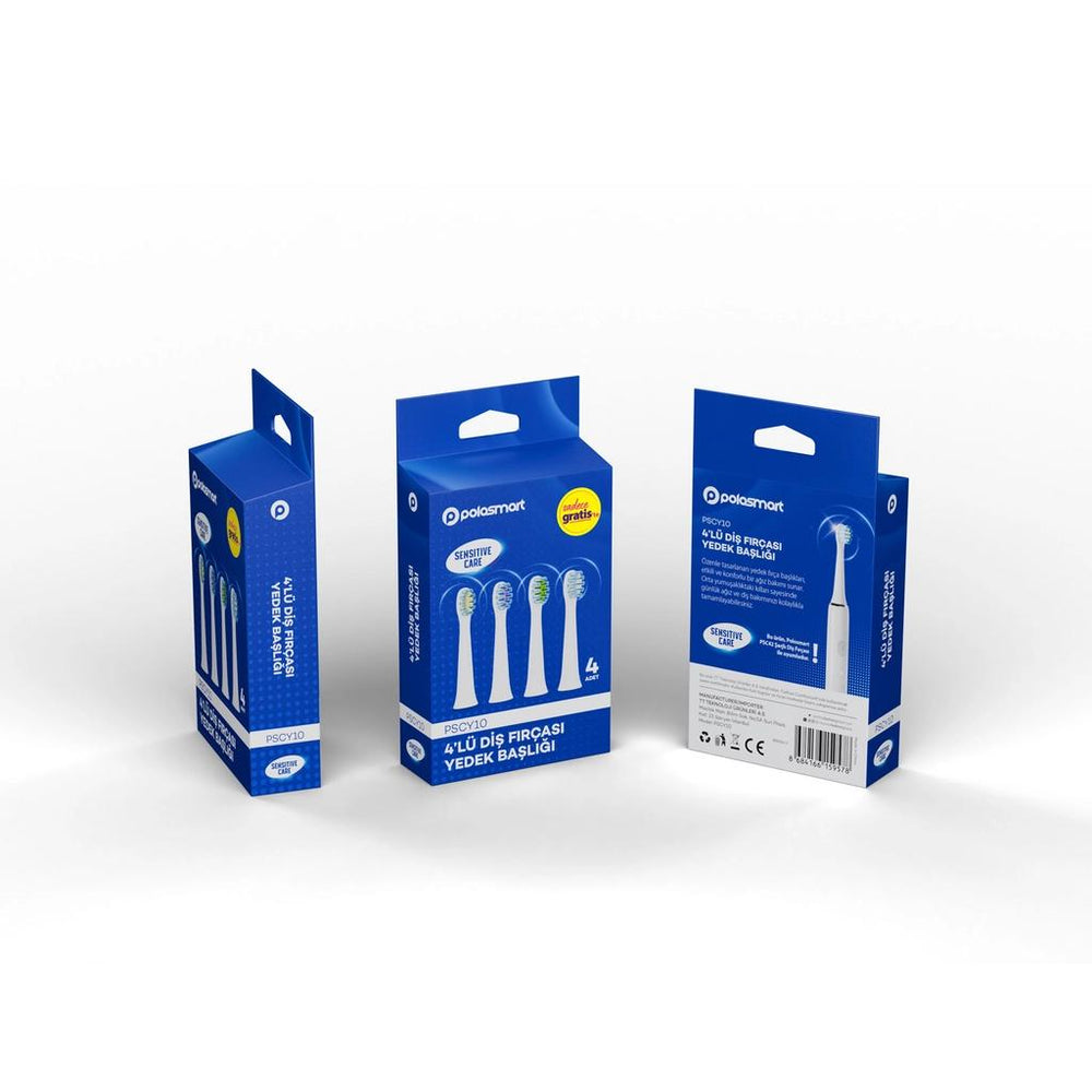 Polosmart Replacement Toothbrush Heads 4-Pack