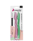 Nascita Foldable Eyebrow Razor for Precision Shaping 2-Pack
