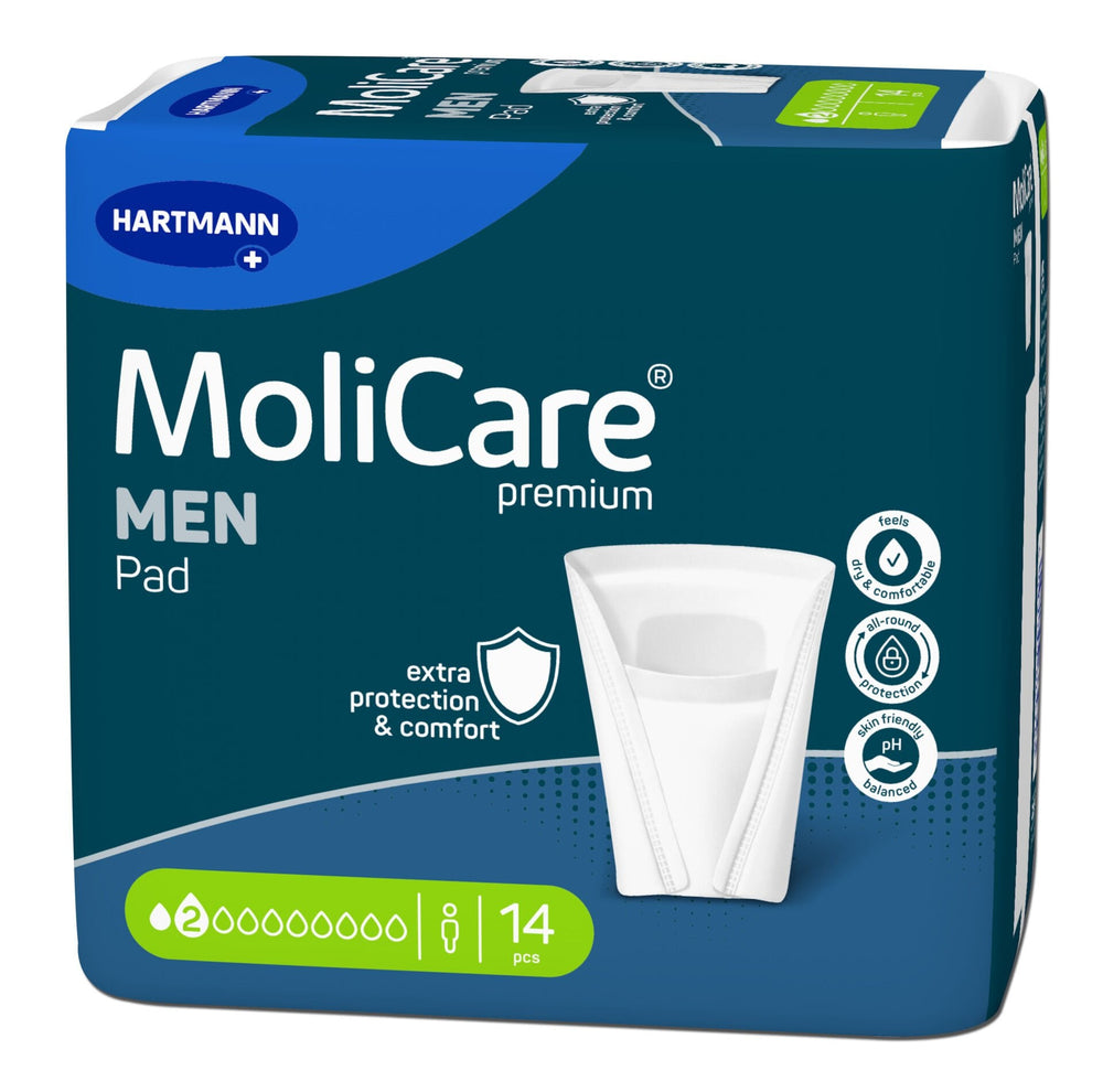 Hartmann MoliCare Premium Men Pad Absorbent Incontinence Pouch 14ct