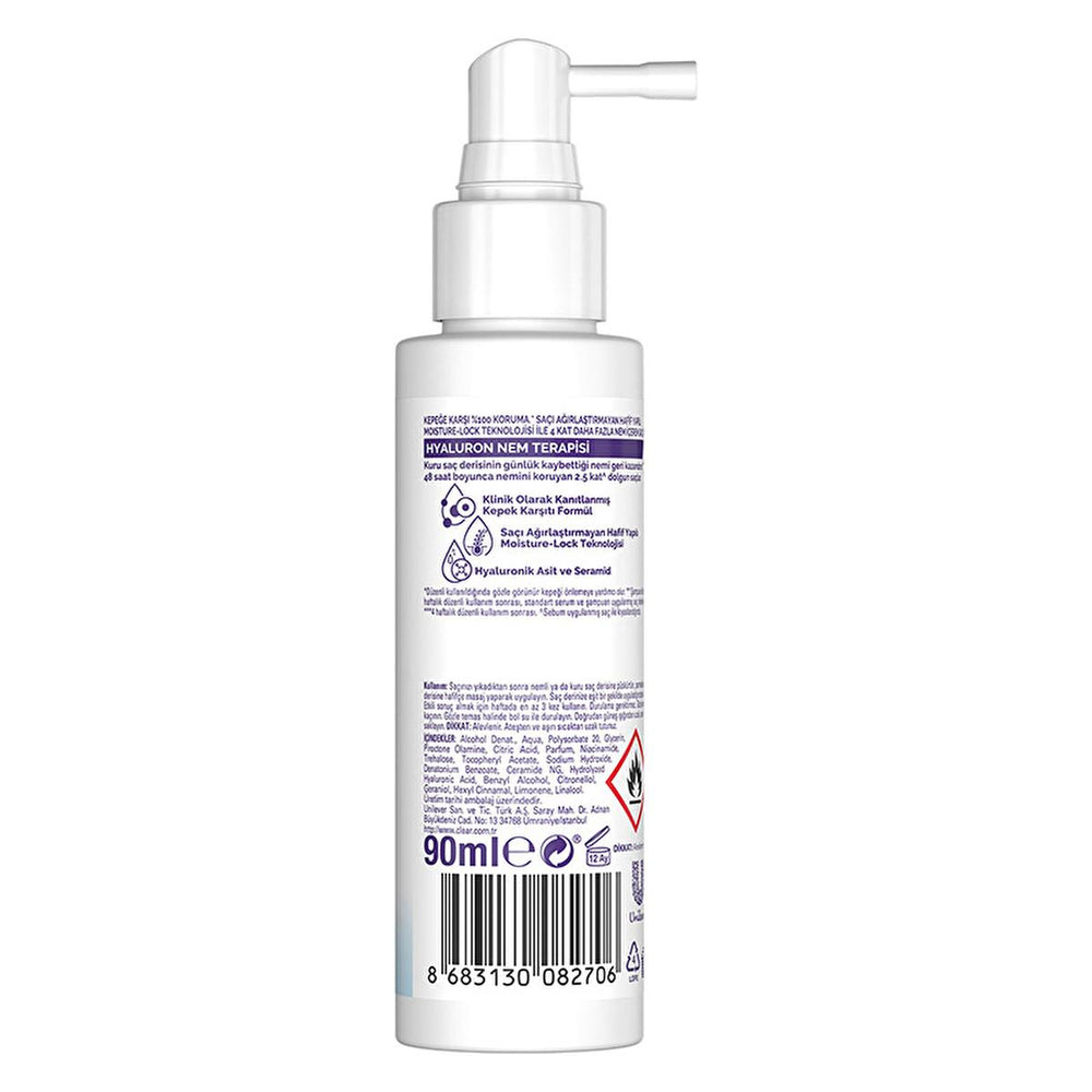 Clear Women Hyaluron Nem Terapisi Serum - 48 Hour Hydrating Anti-Dandruff Hair Serum for Dry Scalp - view 6