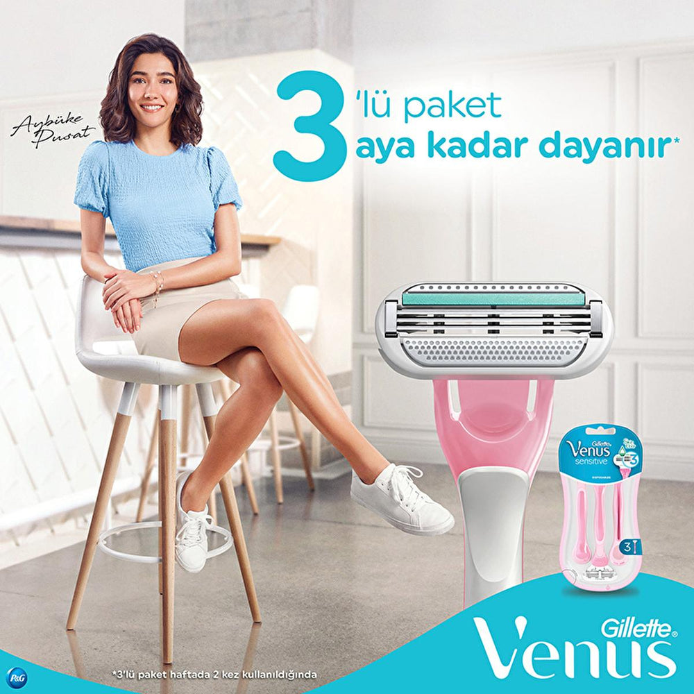 Gillette Venus Sensitive: Women's Razor for Smooth, Irritation-Free Shaving - Designed for Best Razor for Sensitive Skin Gillette Venus Sensitive: Razor for Smooth, Irritation-Free Skin Gillette Venus Sensitive, women's razor for sensitive skin, disposable razor women, razor for sensitive skin, smooth shave razor, irritation free shaving, women's shaving razor, best razor for women, female razor, women's razor, sensitive skin razor, disposable razor, shaving razor, smooth shave, irritation free, women's sha