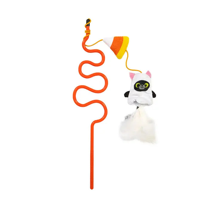 Mad Cat Hiss and Haunt Cat Teaser Wand with Catnip & Matatabi