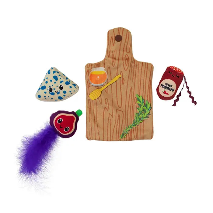 Quirky Kitty Charcuterie Board Interactive Cat Play Mat