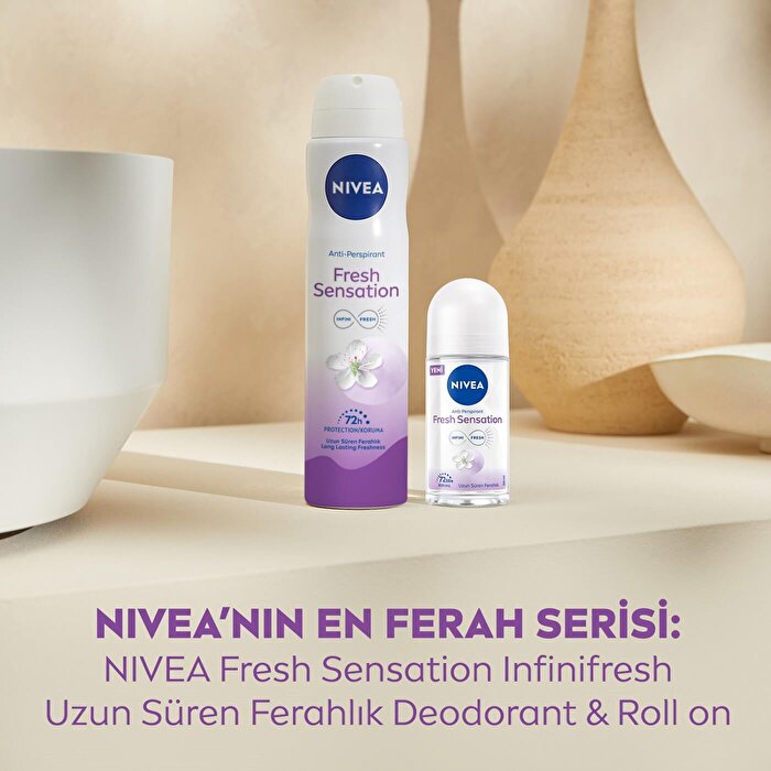 Nivea Fresh Sensation Women's Roll On Deodorant 1.69oz - Long Lasting - view 5