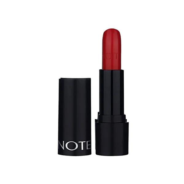 Note Deep Impact Impressive Red Lipstick: Creamy, Hydrating, Semi-Glossy, Long-Lasting Intense Color Note Red Lipstick: Creamy, Long-Lasting Color &amp; Hydration Creamy Lipstick, Semi-Gloss Lipstick, Long Lasting Lipstick, Red Lipstick, Intense Color Lipstick, Hydrating Lipstick, Note Lipstick, Note Deep Impact Lipstick, Kremsi Dokulu Ruj, Impressive Red Lipstick, lipstick, lip color, lip makeup, creamy, semi-gloss, long-lasting, red, intense color, hydrating, comfortable, smooth, easy application, radiant, yo