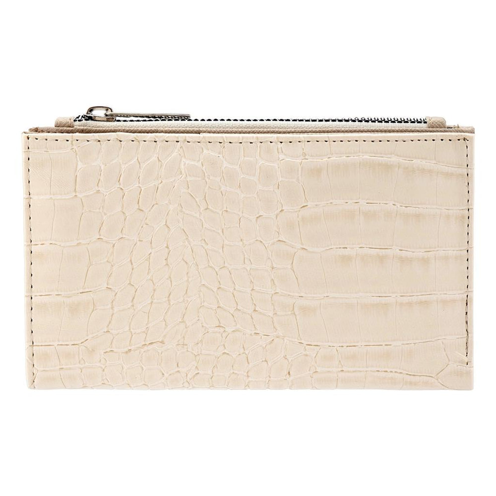 Eklips Cream Croco Wallet Stylish Daily Accessory