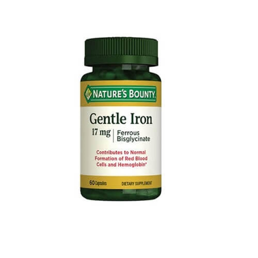Nature's Bounty Gentle Iron 17 mg - Iron Supplement with Vitamin C, Folate & B12 - 60 Capsules Nature's Bounty Gentle Iron 17 mg - Best Iron Supplement iron supplement, dietary iron, Nature's Bounty Gentle Iron, iron deficiency support, Vitamin C with Iron, health supplements, wellness products, dietary supplements, iron supplements for women, iron supplements for men, fatigue relief, nutritional balance, healthy red blood cells