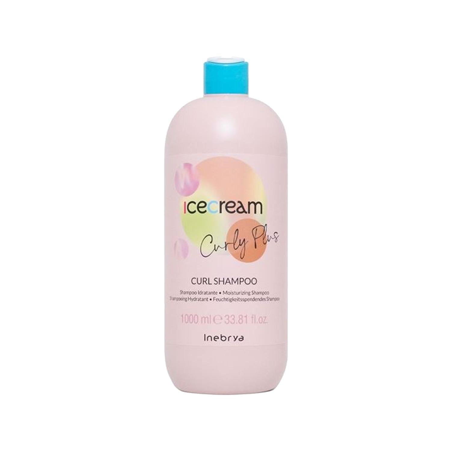 Inebrya Ice Cream Curl Plus Moisturizing Shampoo for Curly Hair - 1000ml Hydrating Hair Care Inebrya Ice Cream Curl Plus Moisturizing Shampoo 1000ml moisturizing shampoo, curly hair care, Inebrya Ice Cream Curl Plus, nemlendirici şampuan, 1000 ml shampoo, curly hair shampoo, hydrating hair care, hair care for dry hair, sulfate-free shampoo, gentle shampoo, curly hair products, hair moisturizer, Inebrya products