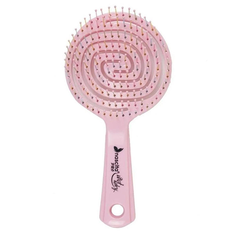 Nascita 3D Flexi Kontrol Hair Brush - Ergonomic Anti-Static Detangling Brush for Curly Hair, Reduces - Hair Accessories