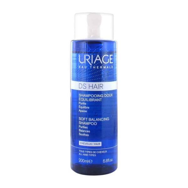 Uriage DS Hair Soft Balancing Shampoo 200ml - Anti-Dandruff, Gentle Daily Shampoo with Thermal Water - Shampoo