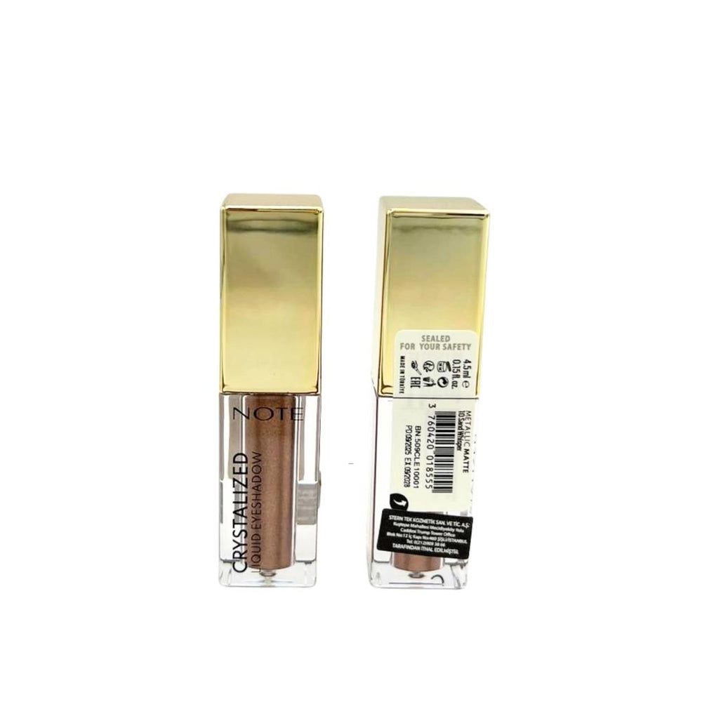 Note Cosmetique Crystalized Liquid Eyeshadow in 10 Sand Whisper