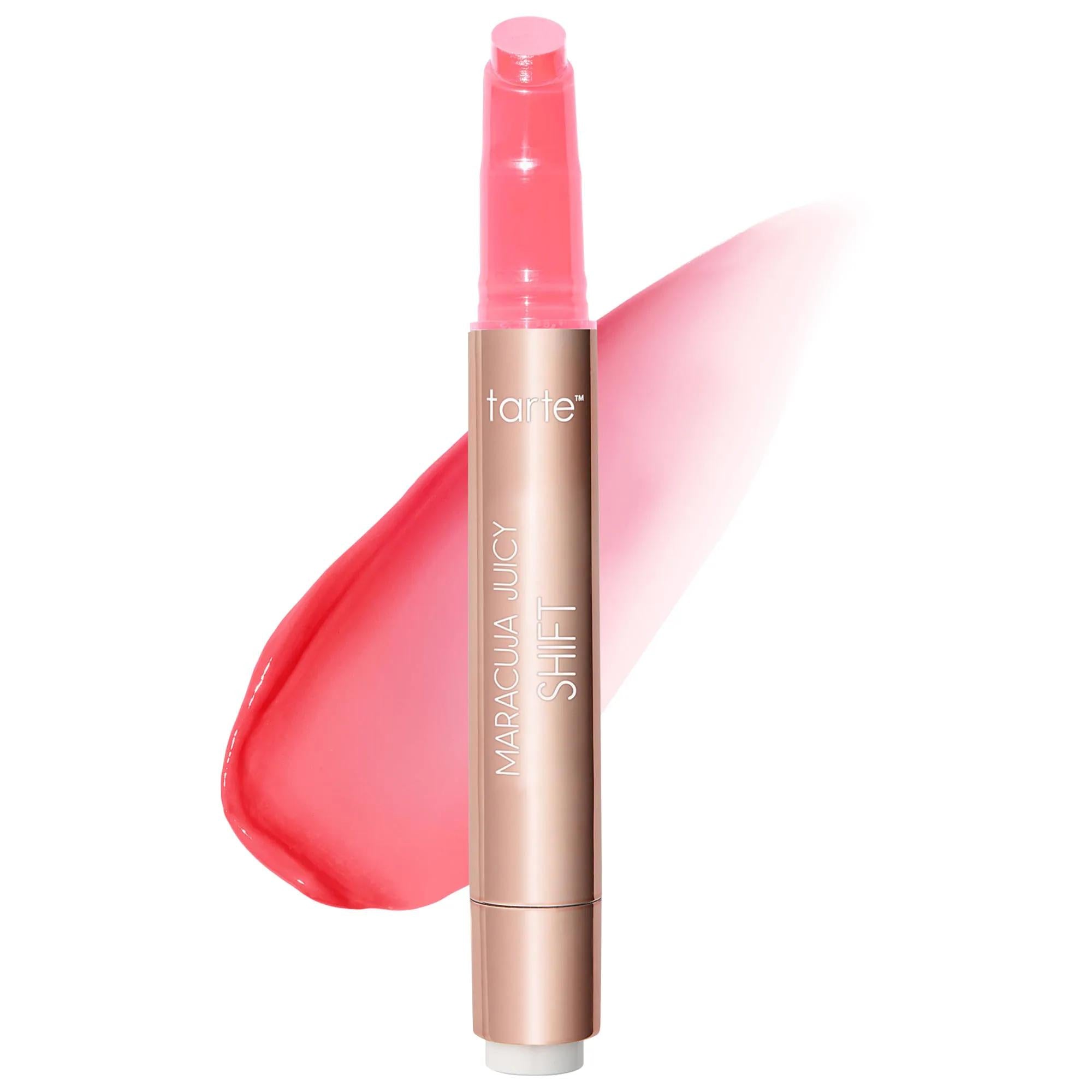 Tarte Maracuja Juicy Lip Plump Shift: pH Color-Shifting, Hydrating, Plumping Lip Balm & Treatment - Vegan & Gluten-Free Tarte Maracuja Lip Balm: pH Color-Shifting Plumper & Hydrator maracuja juicy lip plump shift, pH lip balm, plumping lip gloss, hydrating lip treatment, vegan lip balm, gluten-free lip balm, color-shifting lip balm, hyaluronic acid lip balm, maracuja oil lip balm, superfruit lip balm, lip balm, lip treatment, lip plumper, vegan cosmetics, gluten-free cosmetics, hydrating lip balm, plumping 