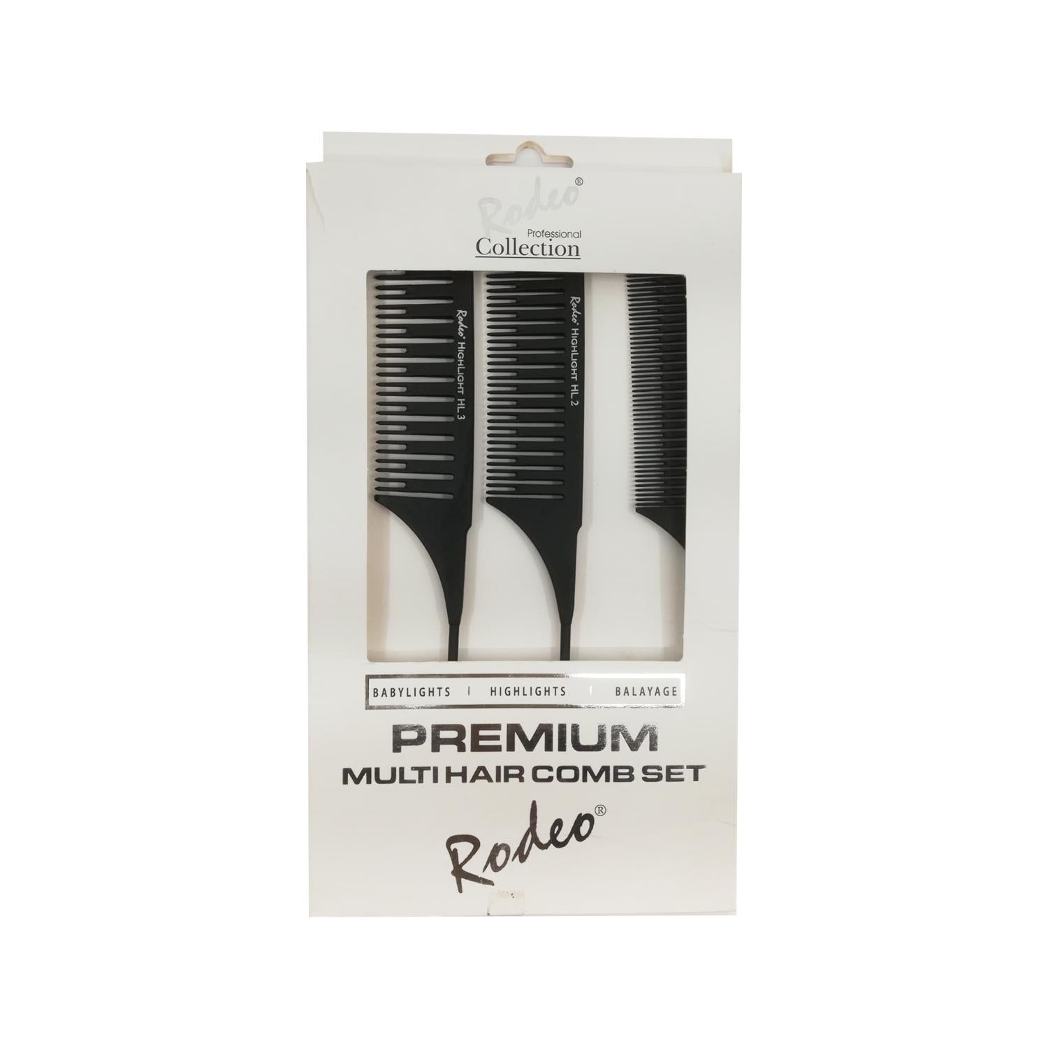 Rodeo Professional Premium Multi Hair Comb Set
