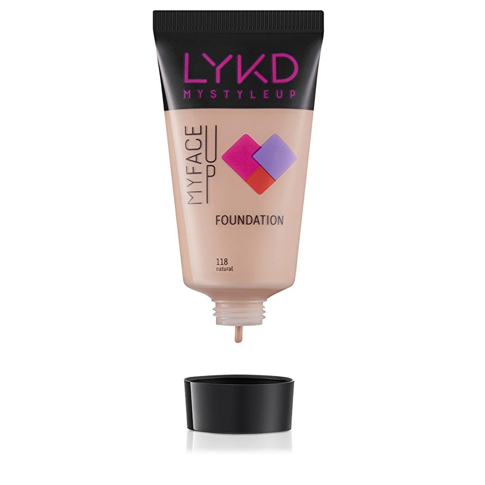 LYKD Fondöten 118 Natural - Lightweight Foundation Makeup for Even Skin Tone - Foundation