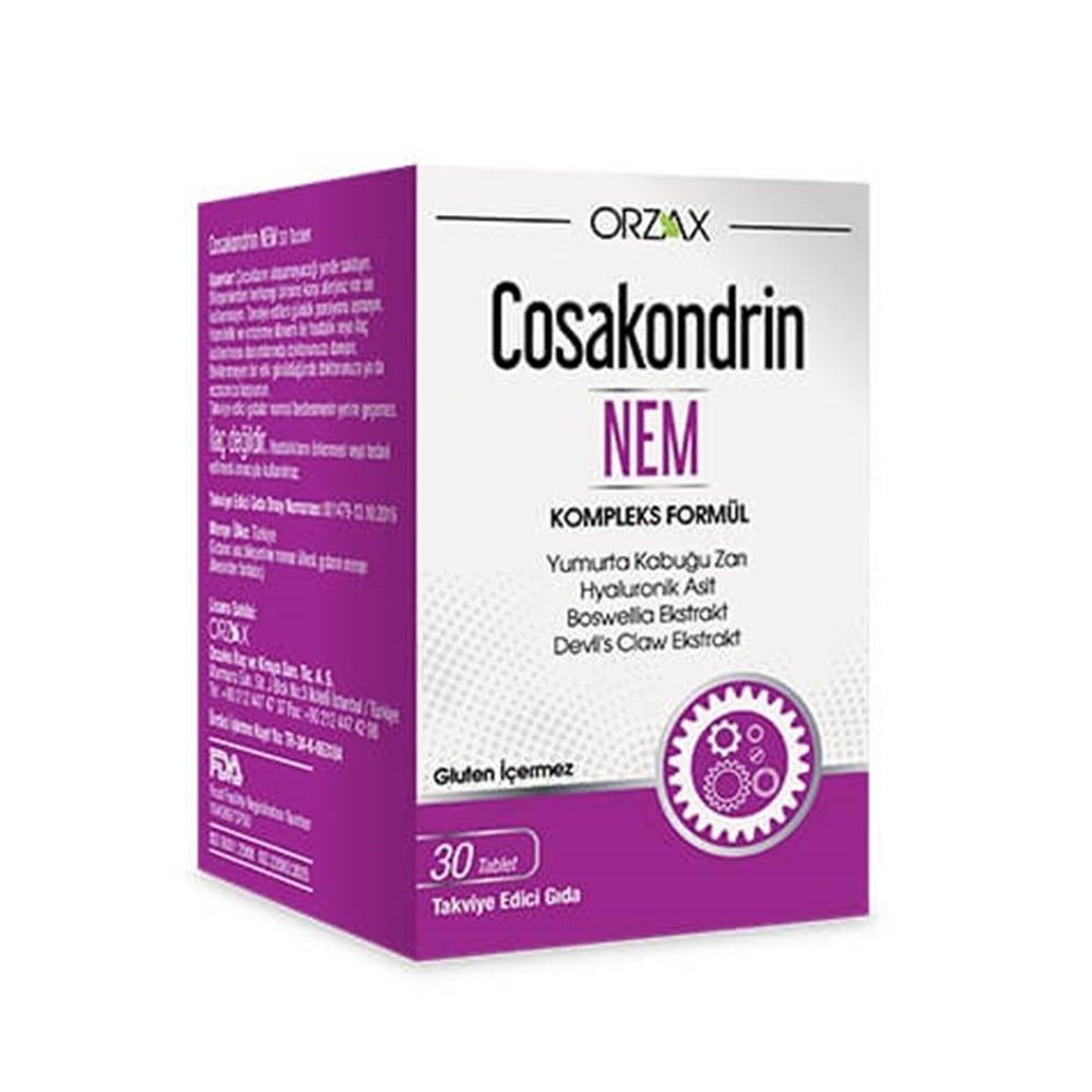 Orzax Cosakondrin Nem - Joint Health Supplement with Egg Shell Membrane, Boswellia & Hyaluronic Acid - 30 Tablets - image 2