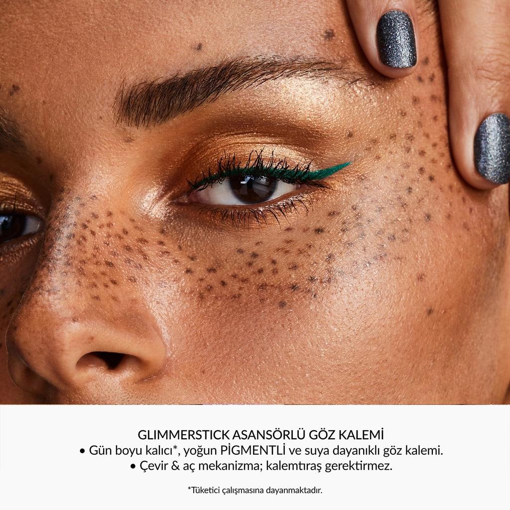 Avon Glimmerstick Retractable Shimmer Eyeliner Emerald Glow