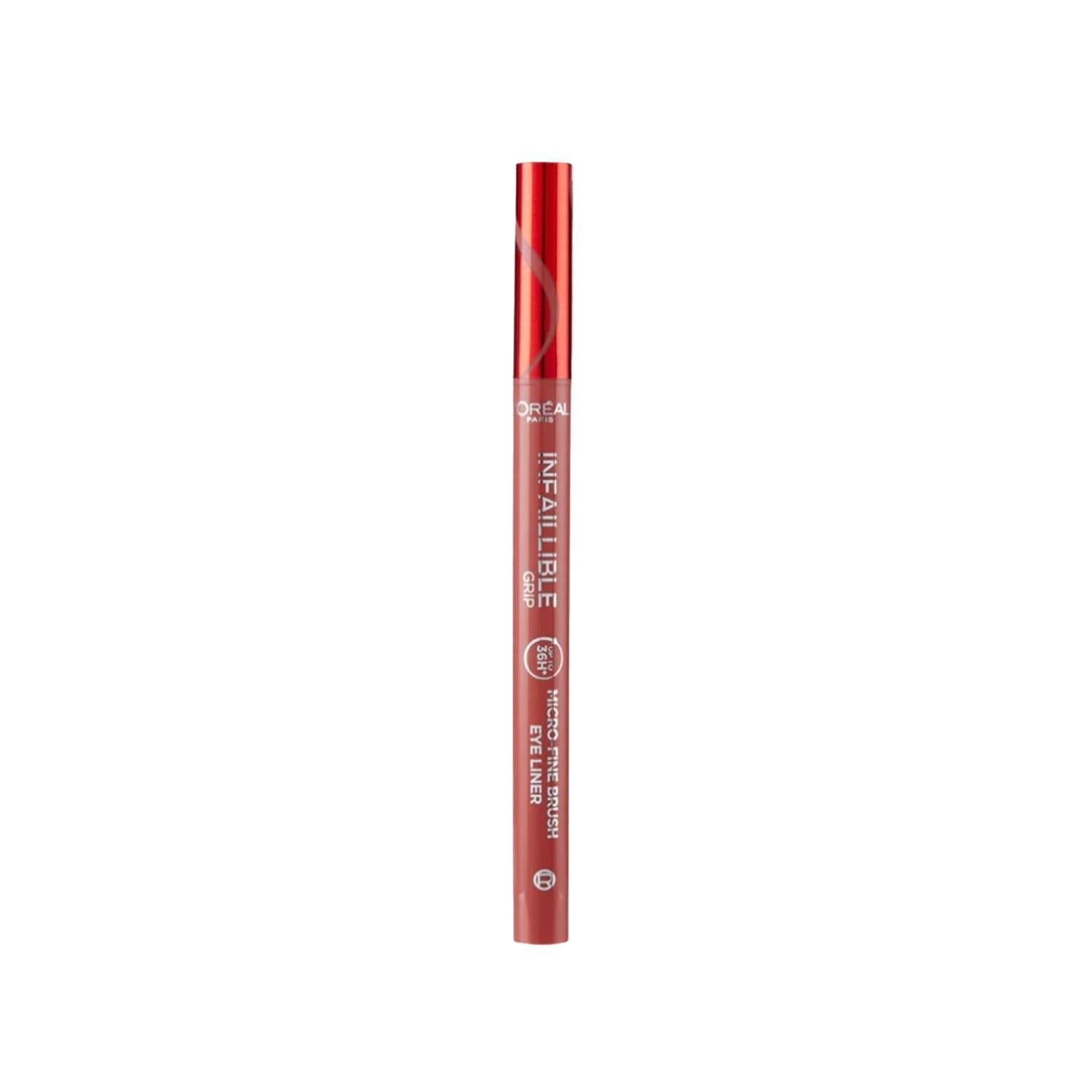 Loreal Paris Infaillible 36H Grip Micro Fine Eyeliner - Ancient Rose, Long Lasting, Precise Application Loreal Paris Infaillible 36H Eyeliner - Ancient Rose Loreal Paris Eyeliner, Infaillible 36H Grip Eyeliner, Micro Fine Eyeliner, Ancient Rose Eyeliner, Long Lasting Eyeliner, Precise Eyeliner, Cosmetic, Makeup, Eye Makeup, Beauty Essentials, Durable Makeup, Rose Toned Eyeliner, Grip Technology, Infaillible Brand, Loreal Paris Cosmetics, Long Lasting Makeup, Makeup for Sensitive Eyes, Eye Makeup Products