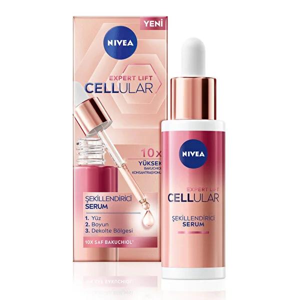 Nivea Cellular Expert Lift Anti-Aging Face Serum with Bakuchiol - Natural Retinol Alternative, 1.01 fl oz Nivea Cellular Expert Lift Serum - Bakuchiol Anti-Aging Solution Nivea Cellular Expert Lift Serum, Bakuchiol face serum, Anti-aging skincare, Natural retinol alternative, Dermatologically tested face serum, Anti-aging face care, Skincare for sensitive skin, Face serum with Bakuchiol, Nivea anti-aging products, Natural skincare alternatives