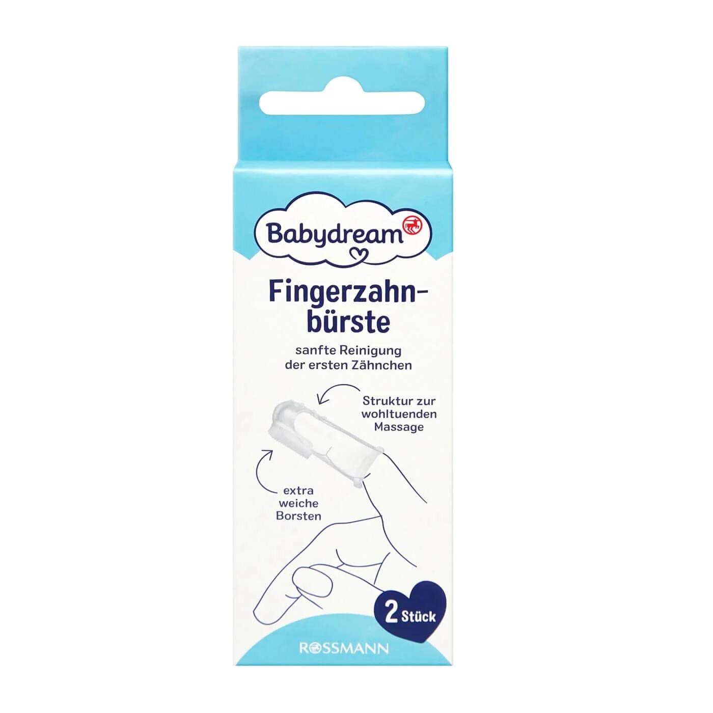 Babydream Baby Finger Toothbrush for Gentle Gum Care, 2-Pack