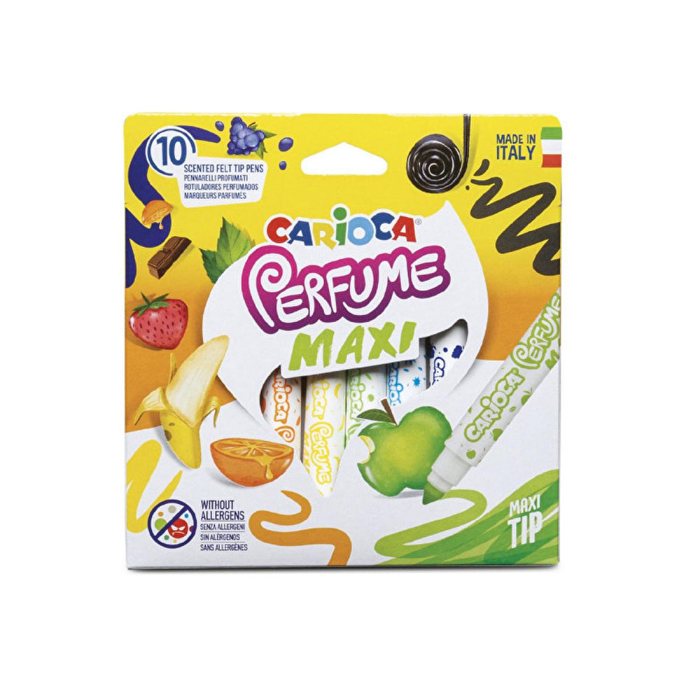 Carioca Scented Markers, 10-Pack Non-Toxic Art Supplies for Kids - Washable Fragranced Drawing Tools - view 2