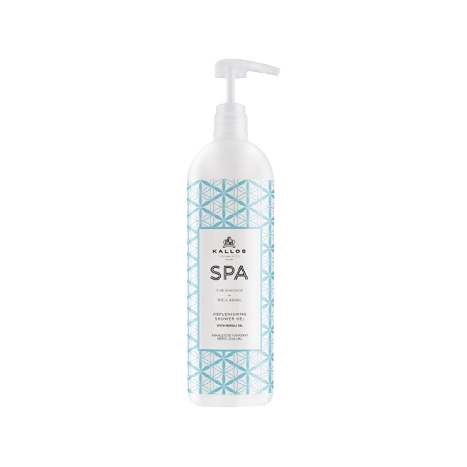 Kallos Cosmetics Spa Neroli Oil Shower Gel - 1000ml Luxurious Body Cleanser for Spa Experience at Home Kallos Neroli Oil Shower Gel - Luxurious 1000ml Body Cleanser Neroli Oil Shower Gel, Kallos Cosmetics Spa Products, Luxurious Body Cleanser, Renovating Shower Gel, 1000 ml Shower Gel, Spa Day at Home, Relaxing Shower Experience, Neroli Oil Benefits, Large Volume Shower Gel, Spa Line Products, Body Care, Skincare Routine, Luxury Bathroom Essentials