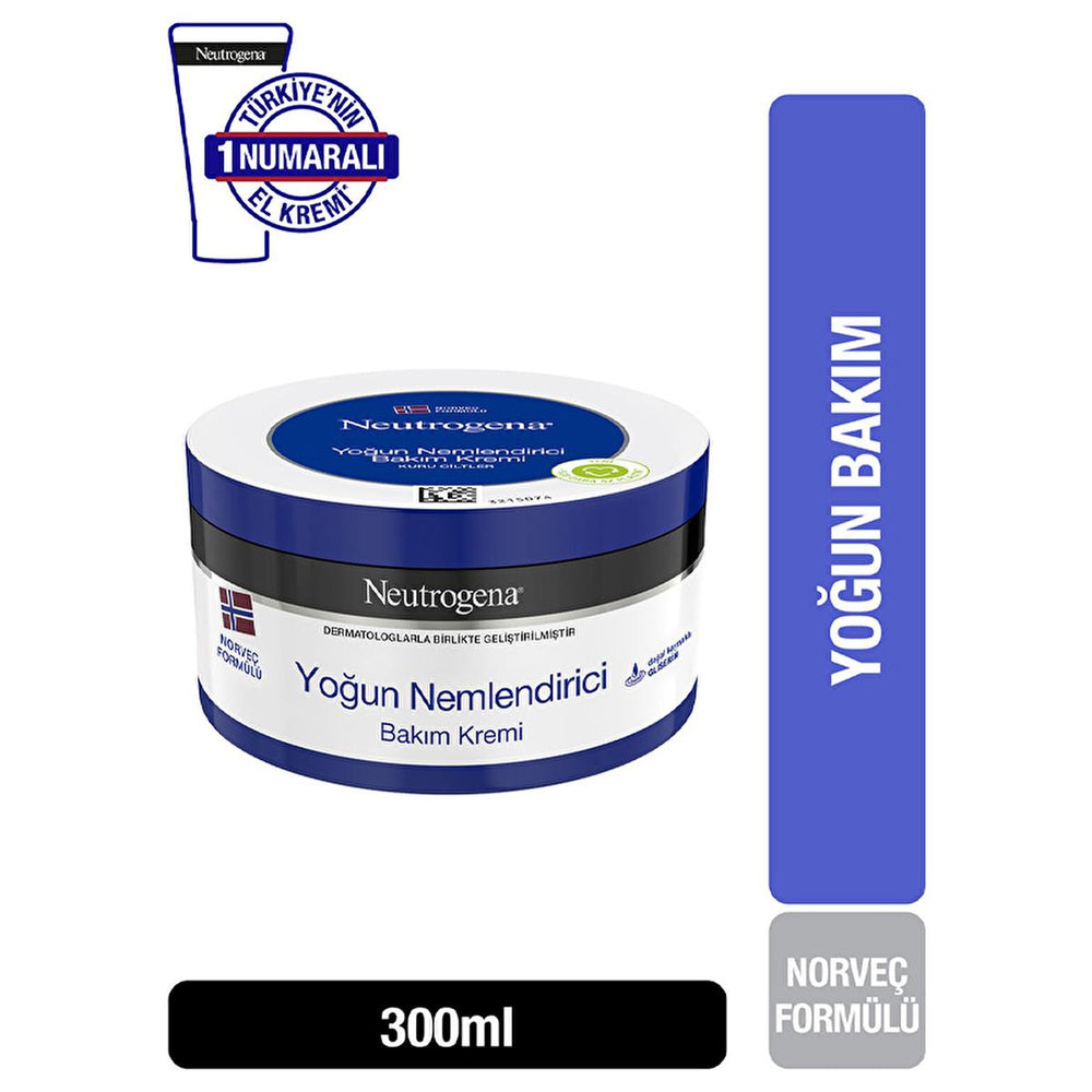 Neutrogena Intensive Moisturizing Cream for Dry Skin - 24 Hour Hydration, Non-Greasy & Lightweight Formula - Face Cream