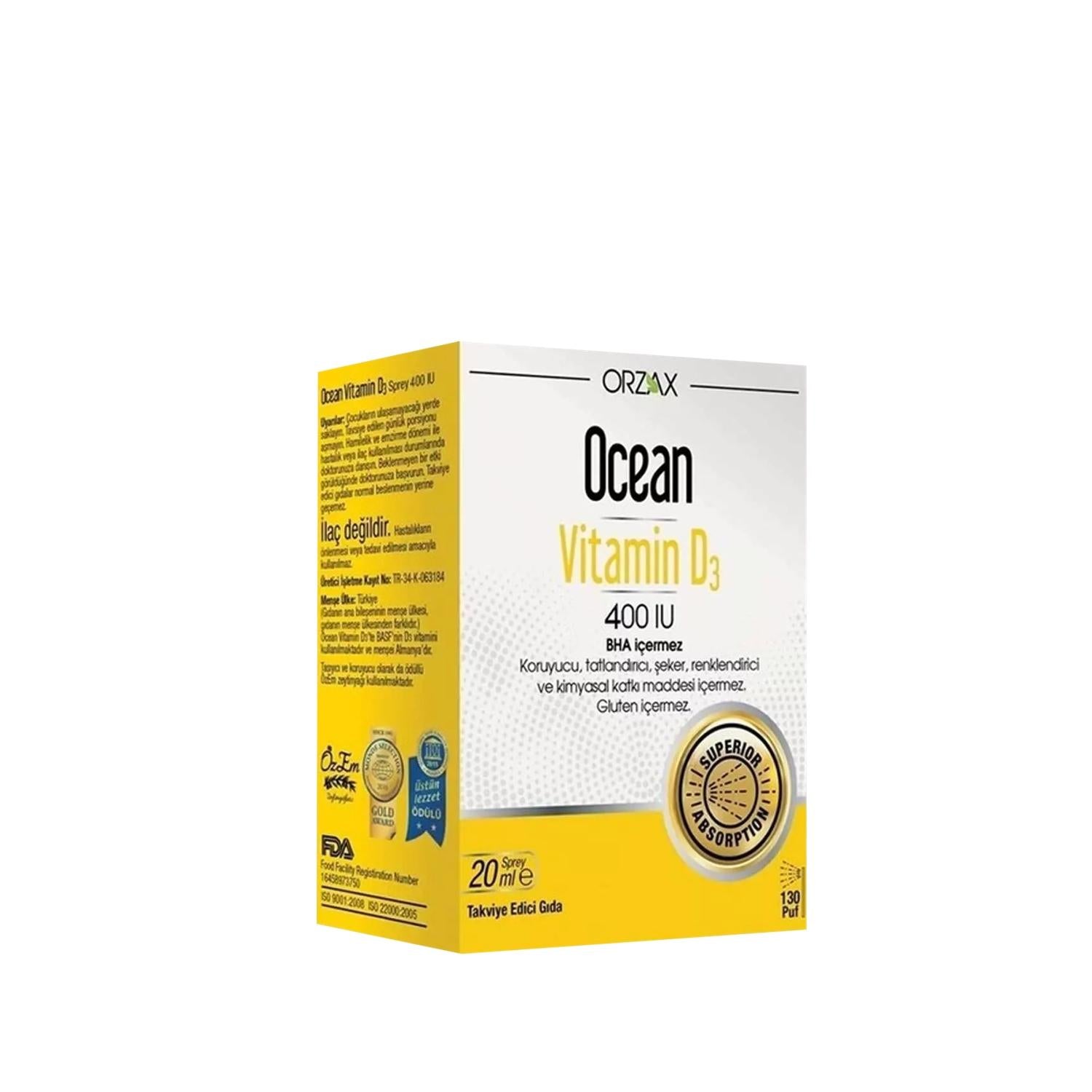 Orzax Ocean Vitamin D3 400IU Spray: Boost Bone Health & Immunity – Easy Absorption, Optimal Vitamin D Supplement Orzax Ocean Vitamin D3 Spray: Boost Bone Health & Immunity Vitamin D3 supplement, Vitamin D3 spray, 400IU Vitamin D3, Vitamin D supplement, Ocean Vitamin D3, Vitamin D spray 20ml, Vitamin D3 Oral Spray, Bone health supplement, Immune support vitamin, Vitamin D, D3, oral spray, bone health, immune support, adults, limited sun exposure, deficiency, easy to use, fast absorption, convenient, health s