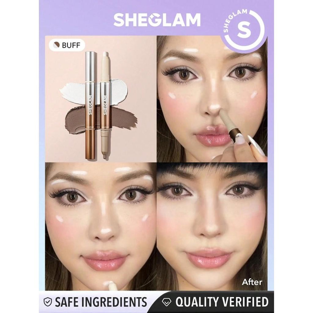 Sheglam Fine Line 2 In 1 Nose Pen Blush 01 Buff