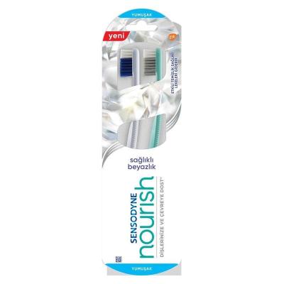 Sensodyn Nourish Soft Bristle Toothbrush 2-Pack - Gentle on Sensitive Teeth and Gums - image 2
