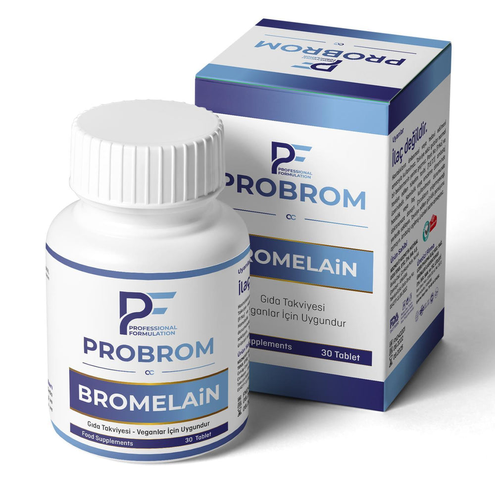 PF ProBrom - Bromelain 500mg Dietary Supplement for Digestive Health - 30 Tablets - Vitamin & Supplement