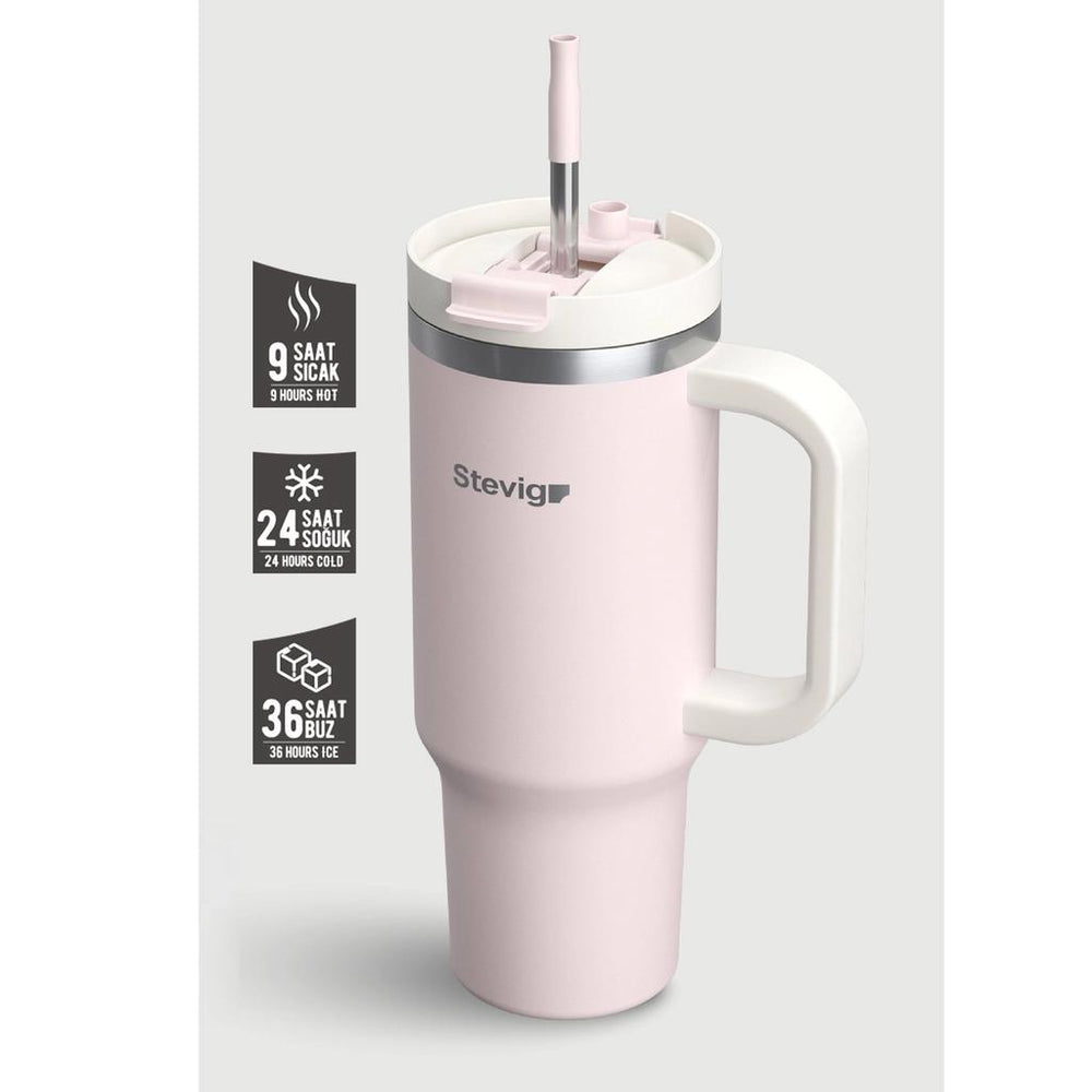 Stevig 2 Moods Insulated Tumbler in Petal Pink 900 ml