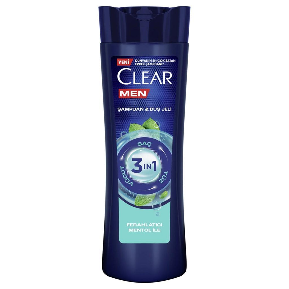 Clear Men 3-in-1 Menthol Refreshing Shampoo & Body Wash 350ml
