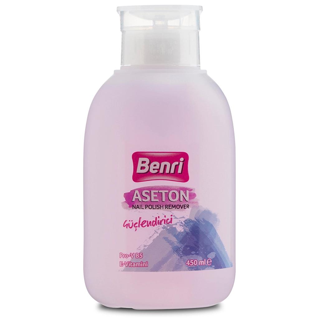 Benri Strengthening Pump Nail Polish Remover 450 ml