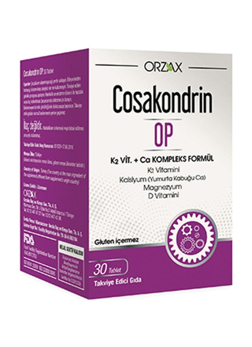 Cosakondrin Dietary Supplement for Bone Health - Calcium, Vitamin K2, D3, Magnesium, Zinc - Vitamin & Supplement