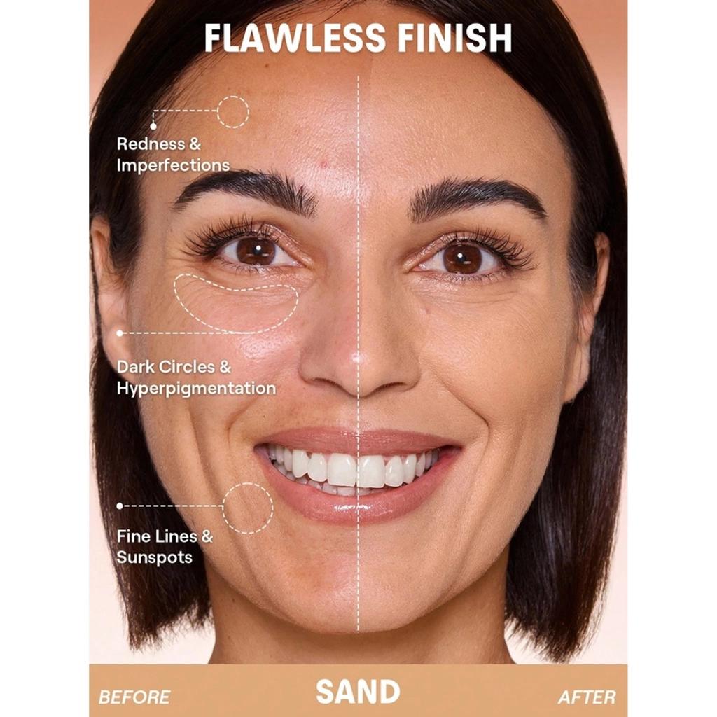 Sheglam Lock &amp; Go Cushion Foundation for Dewy Skin Sand 15g