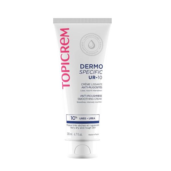 Topicrem UR-10 Anti Roughness Smoothing Moisturizing Cream for Dry Skin - 6.76 fl oz, Paraben-Free - Face Cream