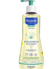 Mustela Stelatopia Cleansing Oil for Dry Skin - Natural, Vegan, Dermatologically Tested Baby Skincare - Baby Care