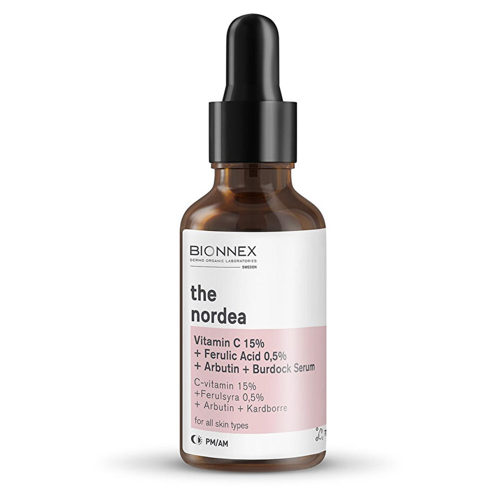 Bionnex Nordea Vitamin C Serum 30ml - Anti-Aging, Hyperpigmentation Treatment & Antioxidant Skincare - Face Serum