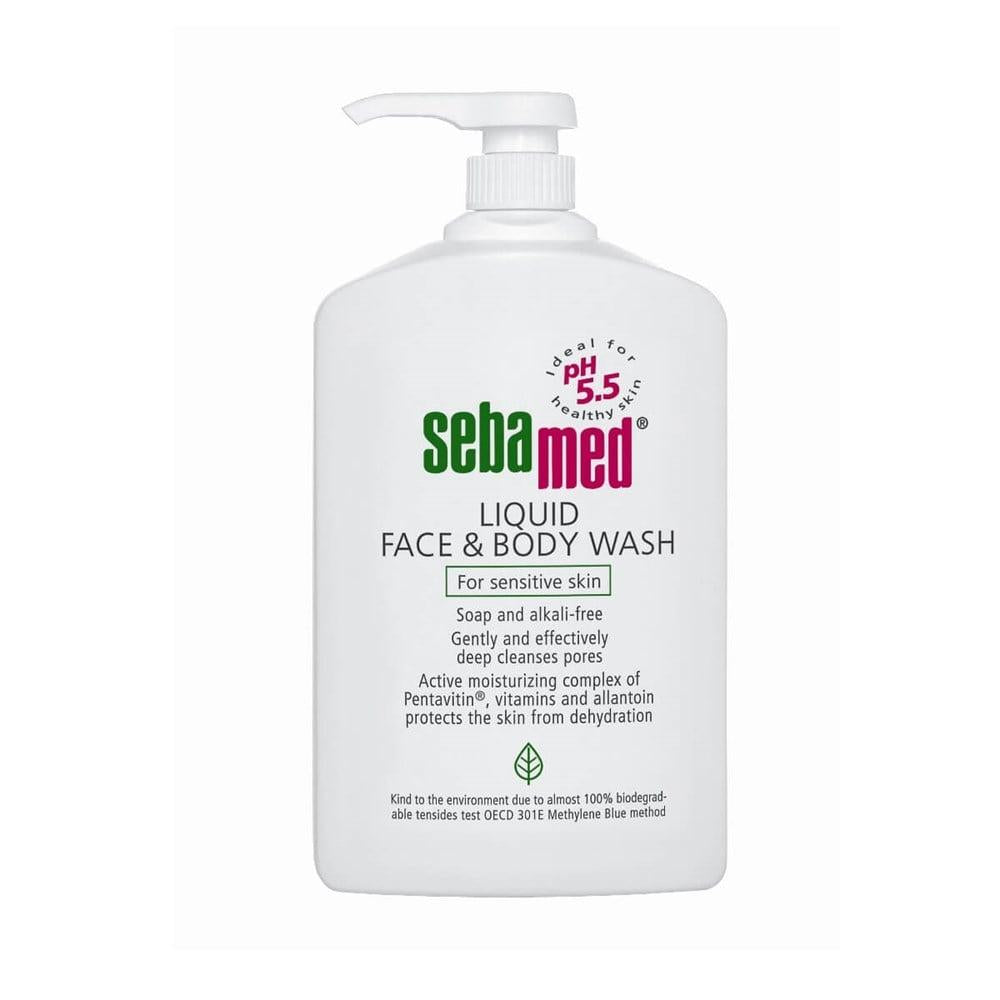 sebamed liquid face and body wash 1000 ml, moisturizing face and body wash for sensitive skin Sebamed Liquid Face & Body Wash - 1000 ml Sebamed Liquid Face & Body Wash - 1000ml sebamed, liquid-face-wash, liquid-body-wash, sensitive-skin, moisturizer, daily-cleanser, body-care, skincare, gentle-cleanser, ai-generated