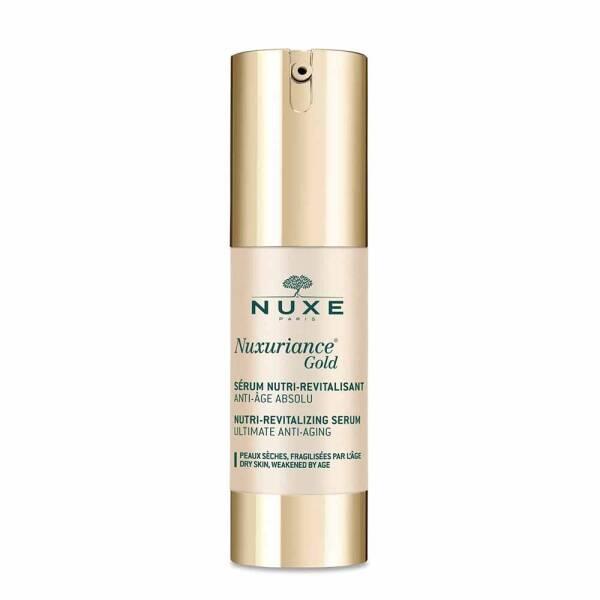 nuxe-nuxuriance-gold-serum-bottle, nuxe-nuxuriance-serum, nuxe-revitalizing-serum-30ml Nuxe Nuxuriance Gold Nutri Revitalizing Serum - 30ml Nuxe Nuxuriance Gold Serum - Revitalizing 30ml nuxe, nuxuriance-gold, revitalizing-serum, anti-aging, skincare, natural-ingredients, luxury-beauty, hydration, serum-30ml, ai-generated