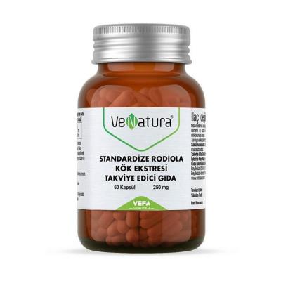 Venatura Standardized Rhodiola Root Extract Supplement - Gluten-Free, 60 Capsules for Stress Relief - Vitamin & Supplement