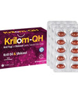 Krilom QH Krill Oil 30 Softgels - Omega-3, EPA, DHA, Phospholipids, Astaxanthin, & Ubiquinol - Heart & Brain Health Antioxidant Supplement - image 4