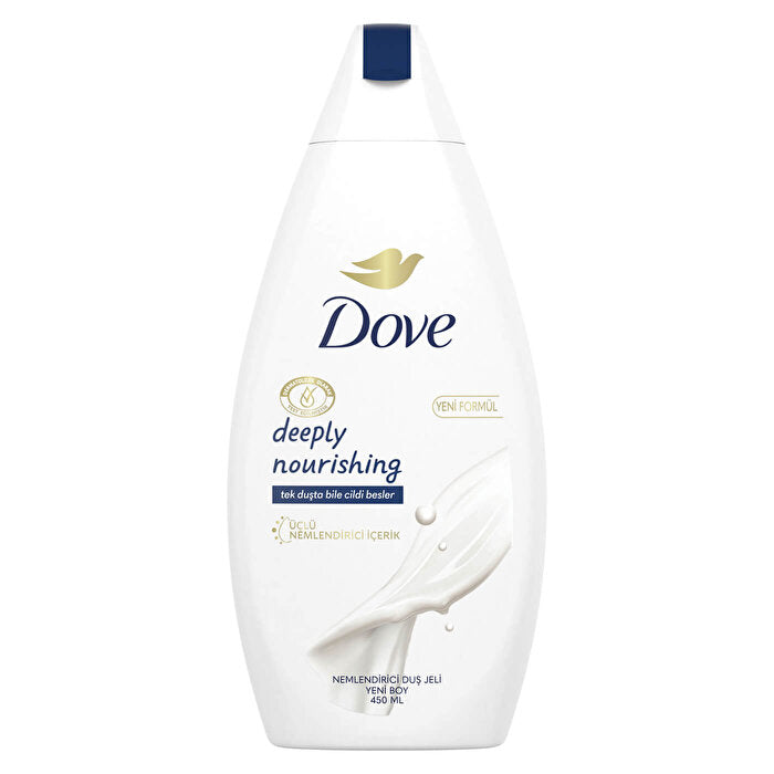 Dove Deeply Nourishing Body Wash 450ml - Hydrating & Gentle | Daily Use - Shower Gel