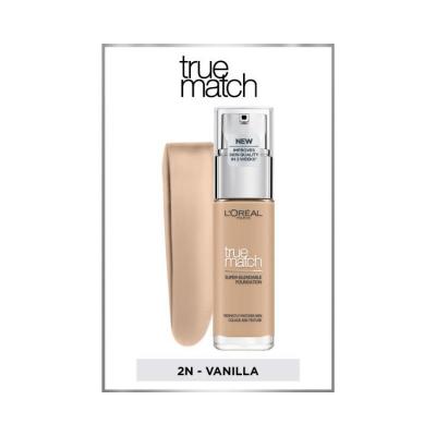 loreal-paris-true-match-foundation-2n-vanilla L'Oreal Paris True Match Foundation - 2N Vanilla | 1 fl oz L'Oreal Paris True Match Foundation - 2N Vanilla loreal-paris, true-match, foundation, 2n-vanilla, makeup, hydration, long-lasting, beauty, flawless-finish, ai-generated