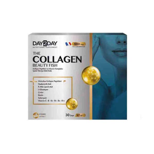 Day2Day Collagen Supplement Drink - Age-Defying Beauty Liquid with Hyaluronic Acid & Glutathione - Vitamin & Supplement