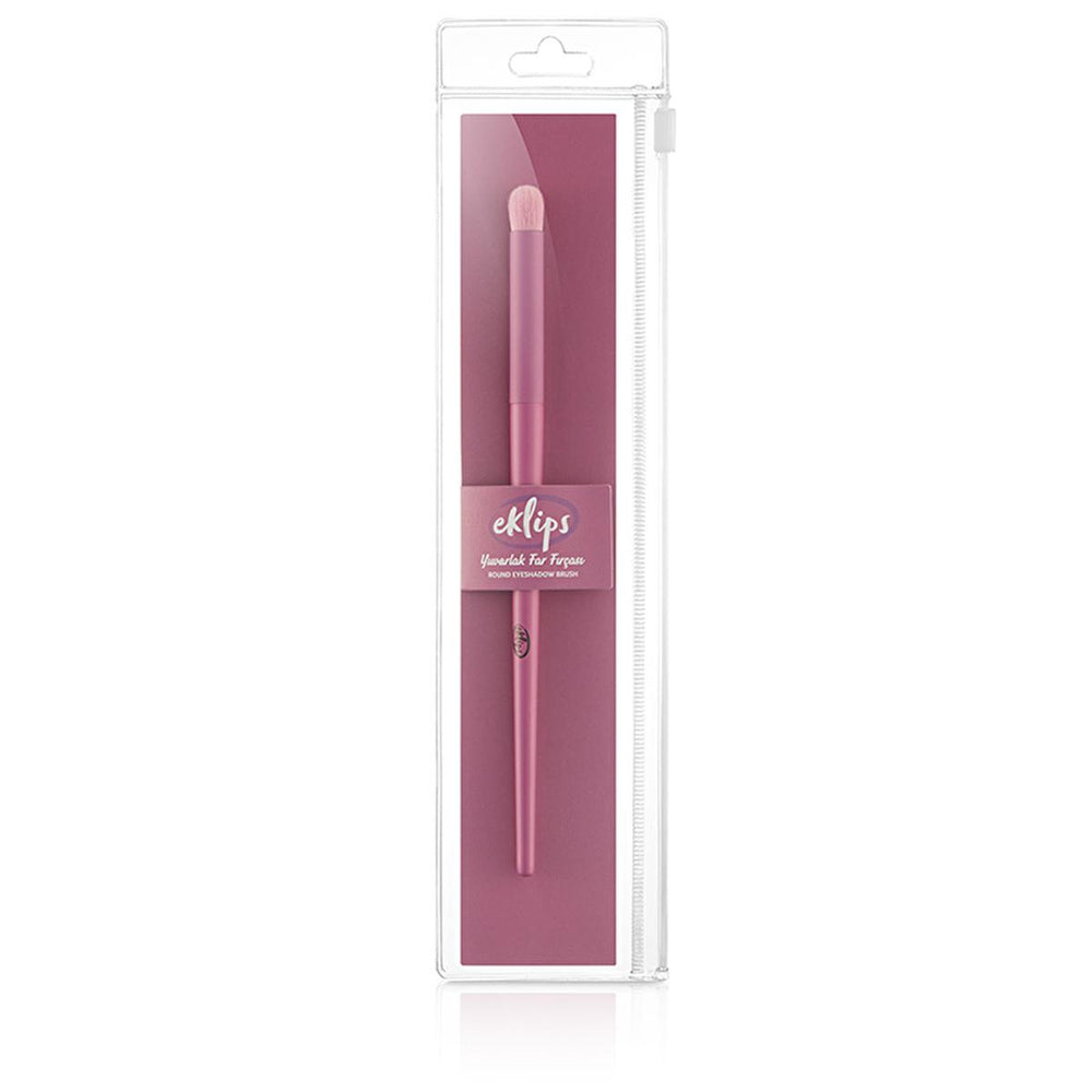 Eklips Colors Round Makeup Brush for Seamless Eyeshadow Application - Soft Bristles, Long Handle - view 2