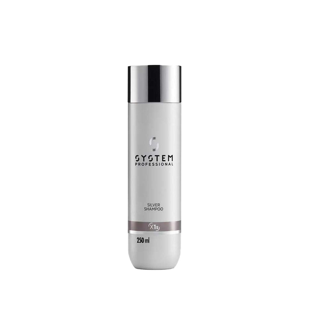 Wella System Professional Silver Shampoo 250ml - Enhances Silver/Gray Hair Color & Vibrancy - Shampoo